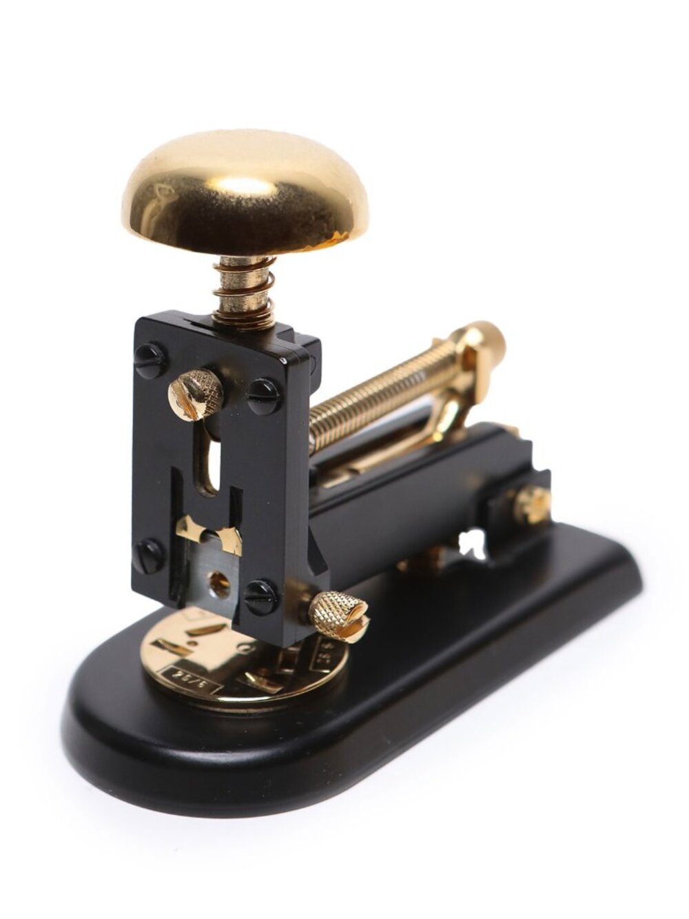 El Casco M-1 Black & 23k Gold Plated Desk Stapler Luxury Executive Office Decor